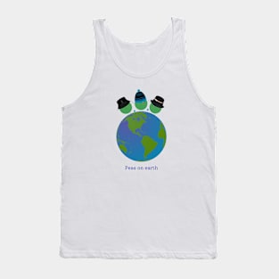 Peas on Earth - Peas with Beanie and Bucket Hats Tank Top